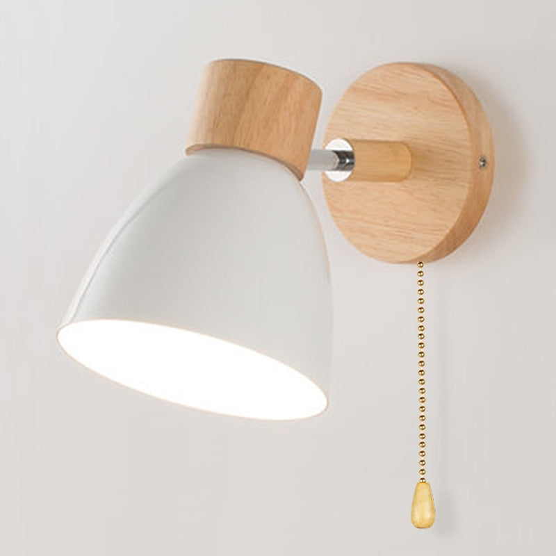 Scandinavisch houten hanglamp