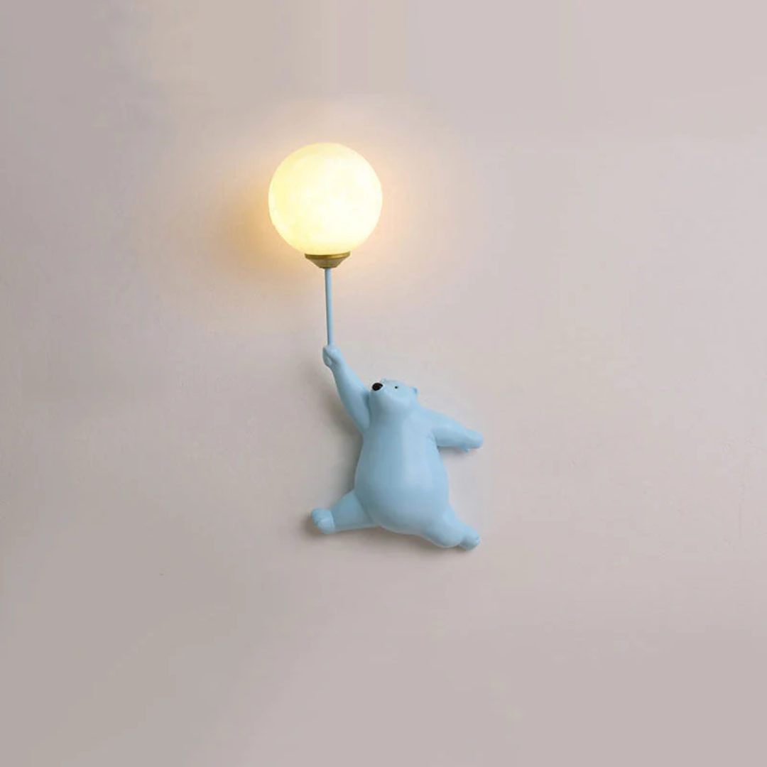 LED-muurlamp met berenontwerp