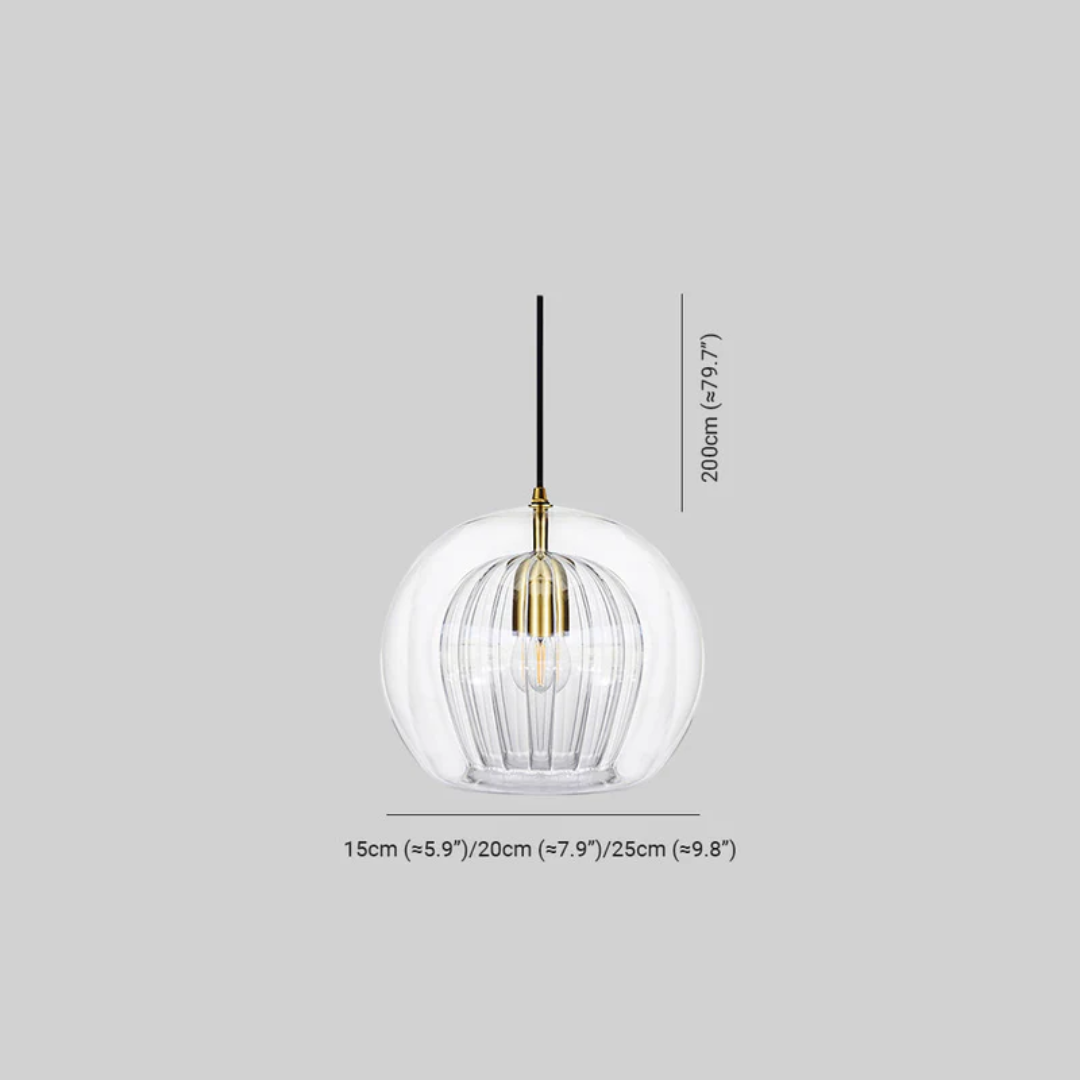 Moderne bolvormige LED hanglamp