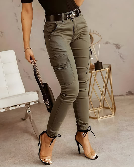 Kallie - Dames cargo jeans