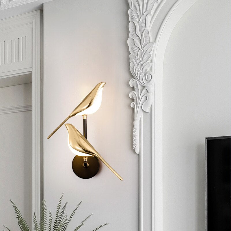 Moderne Vogel Wandlamp