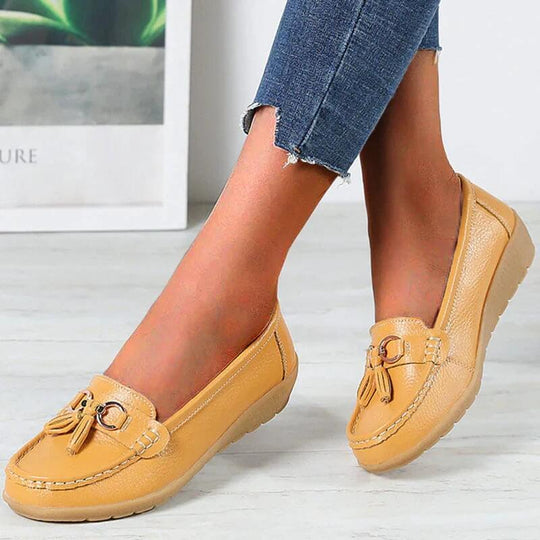 Lou orthopedische leren loafers