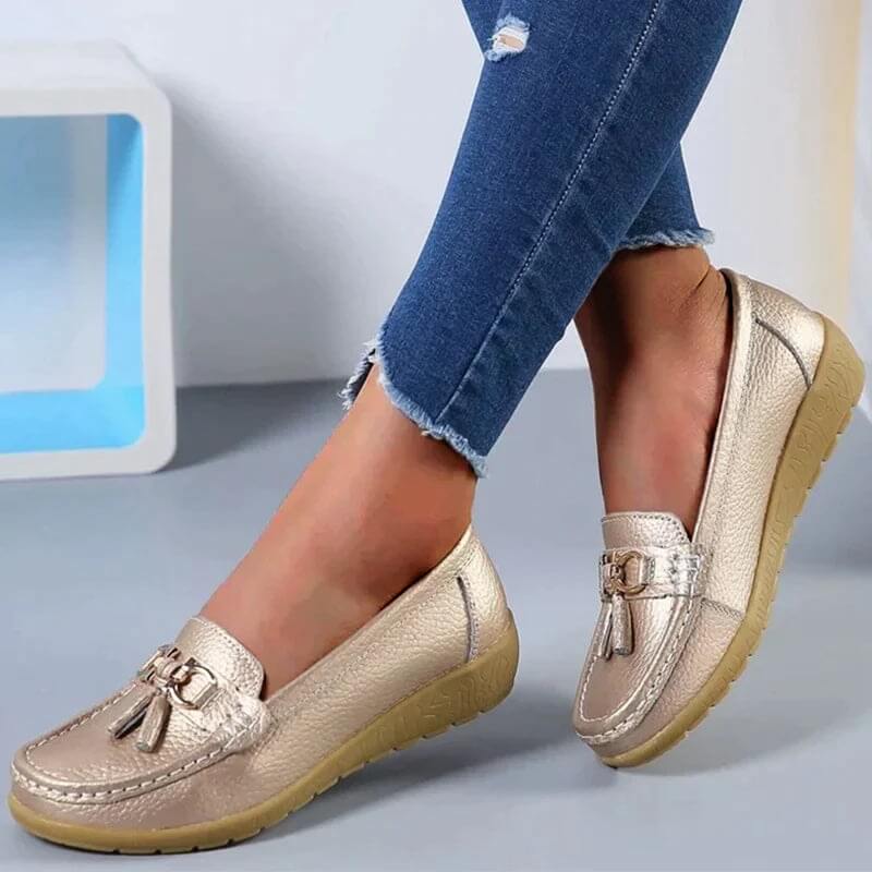 Lou orthopedische leren loafers