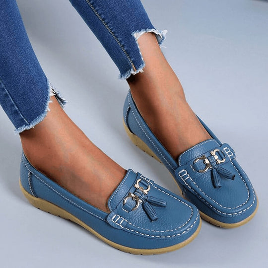 Lou orthopedische leren loafers