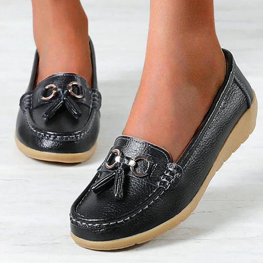 Lou orthopedische leren loafers